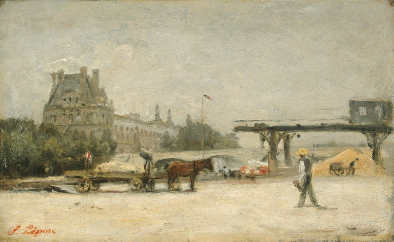 Vue du Louvre - Stanislas Lépine