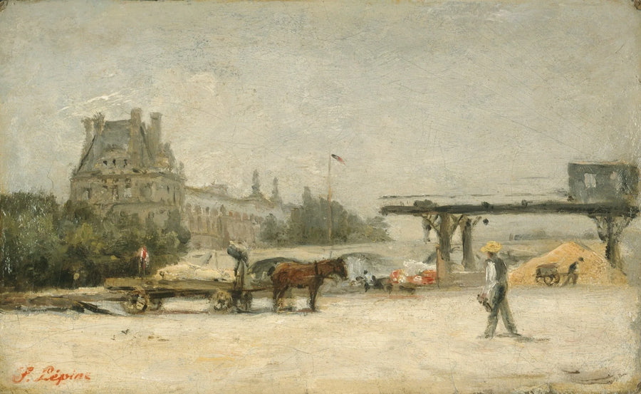 Vue du Louvre - Stanislas Lépine