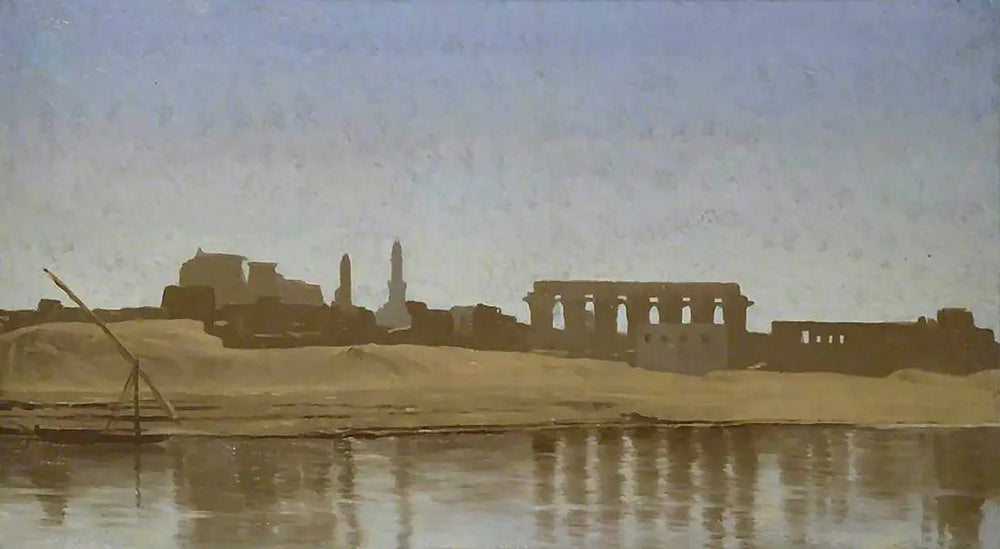Reproduction du tableau « Vue du Nil à Louxor - Jean-Léon Gérôme » par Alpha Reproduction en peinture à l’huile
