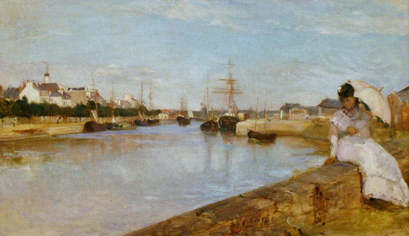 Vue du petit port de Lorient - Berthe Morisot