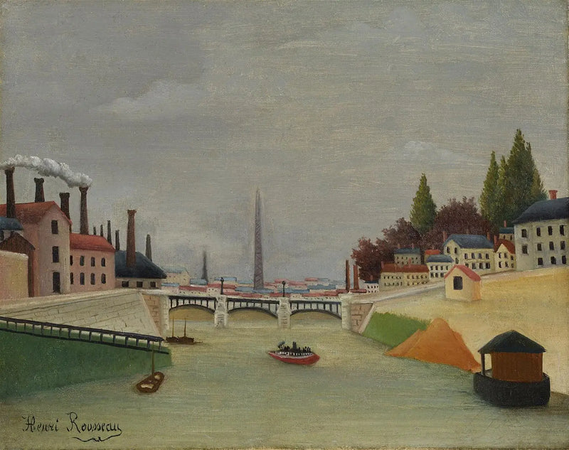 Vue du pont de Grenelle, Trocadéro - Henri Rousseau