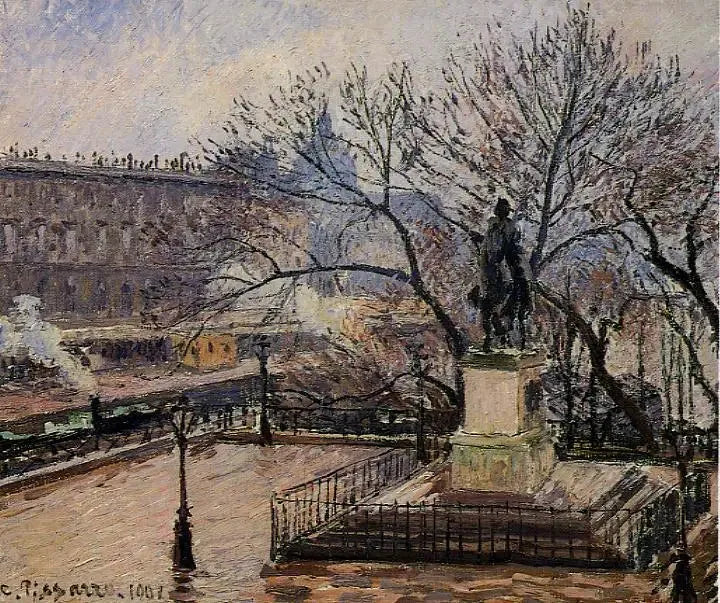 Vue du Pont-Neuf avec la statue d'Henri IV - Camille Pissarro
