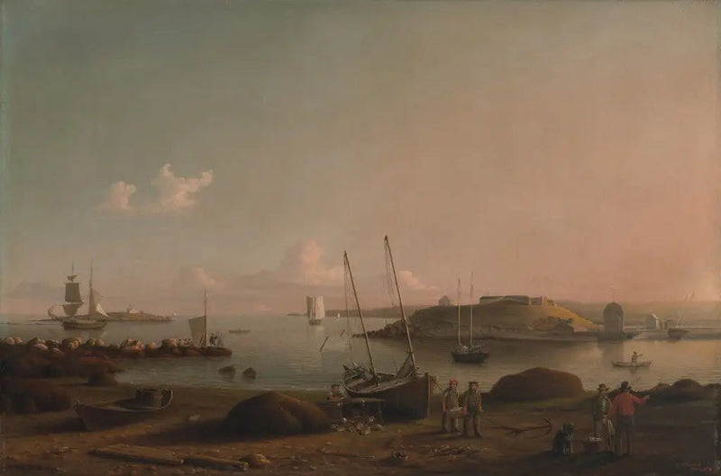 Vue du port de Gloucester - Fitz Henry Lane