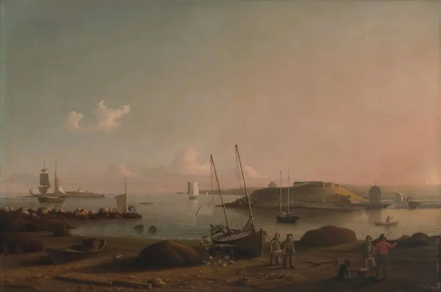 Vue du port de Gloucester - Fitz Henry Lane