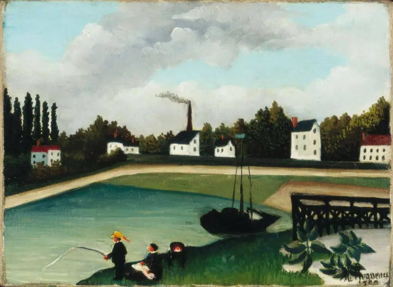 Vue du quai d’Ivry près du Port à l’Anglais Seine - Henri Rousseau - Alpha Reproduction