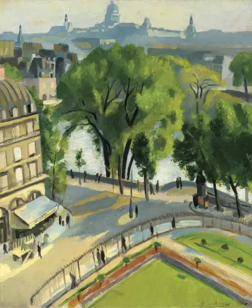 Vue du quai du Louvre - Robert Delaunay