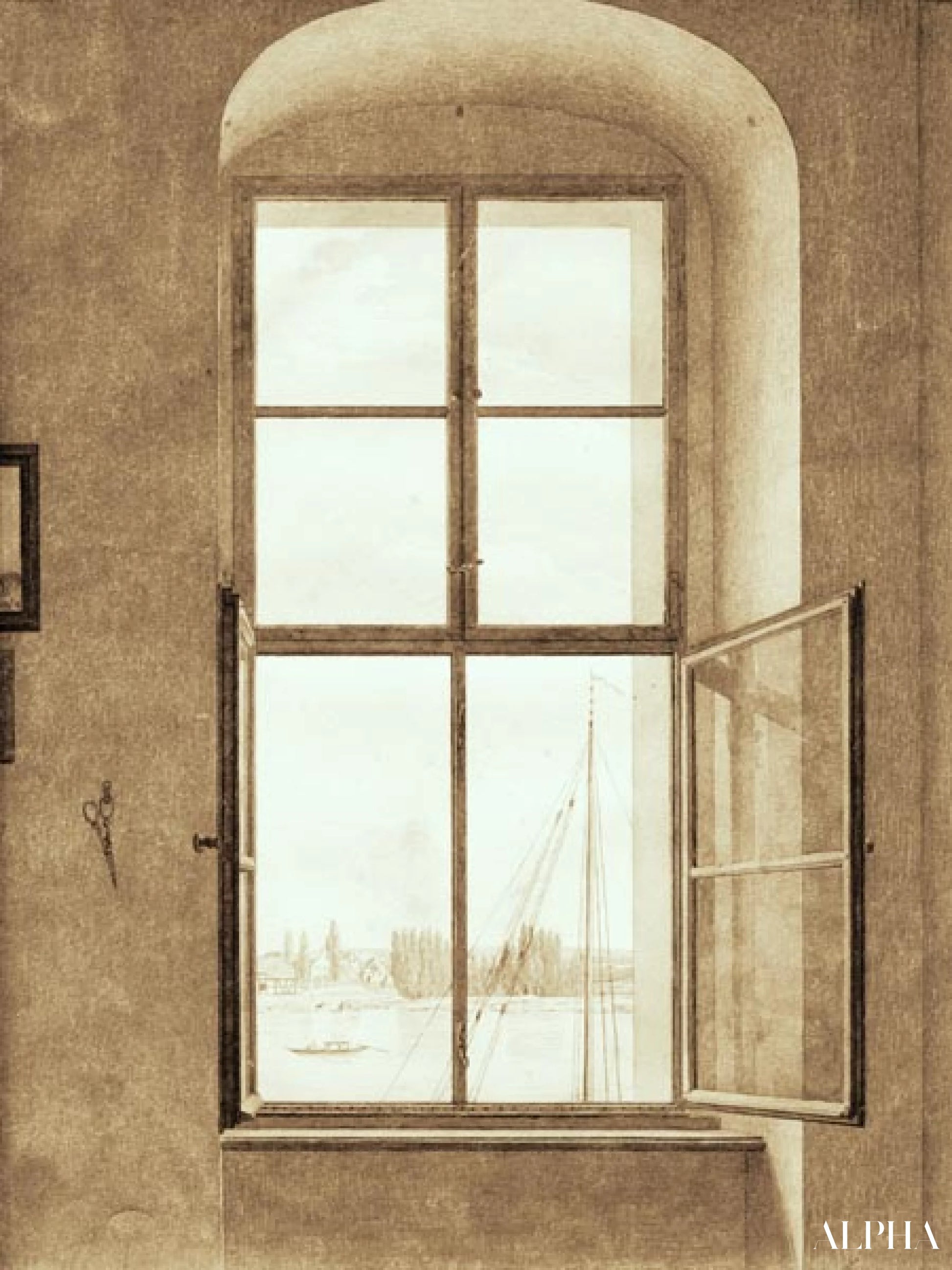 Reproduction du tableau « Vue du studio - Caspar David Friedrich » par Alpha Reproduction en peinture à l’huile