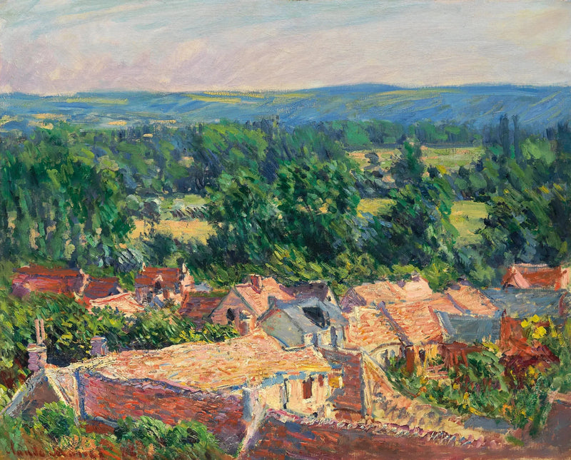 Vue du village de Giverny - Claude Monet