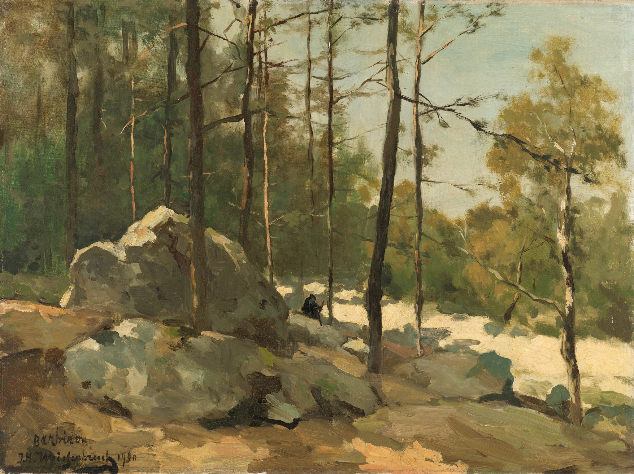 Vue forêt près de Barbizon - Johan Hendrik Weissenbruch
