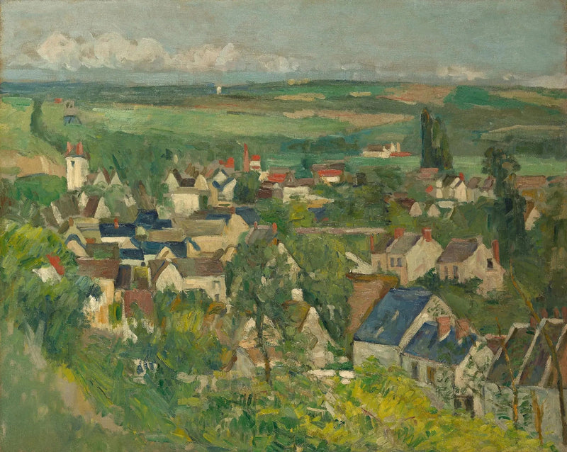 Vue panoramique d'Auvers-sur-Oise - Paul Cézanne