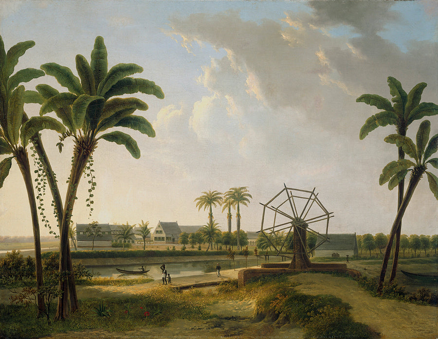 Vue de la plantation de café « Meerzorg » sur le canal Taparoepi au Suriname ? - Willem de Klerk