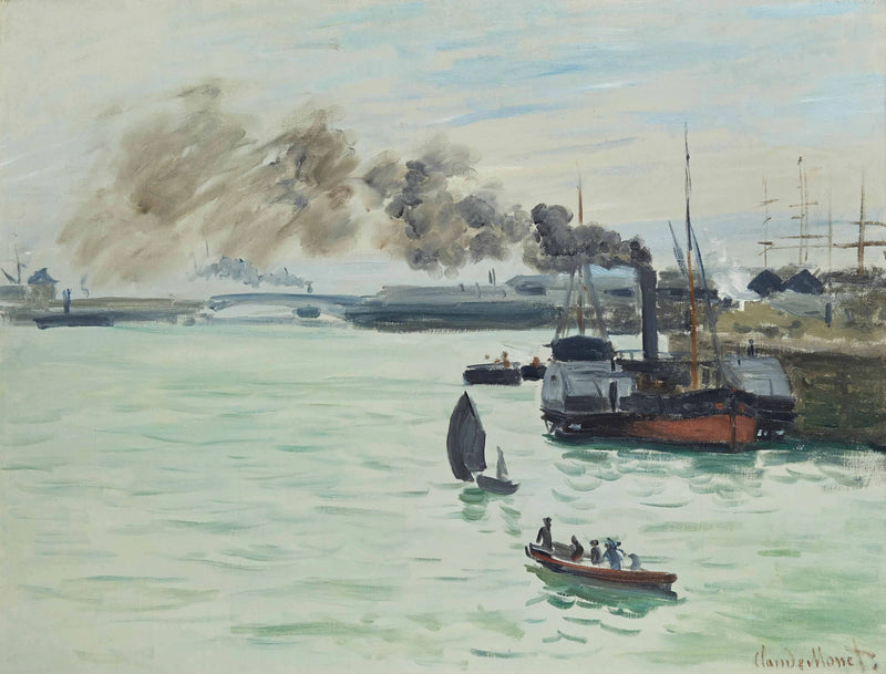 Vue d’un port W169 – Claude Monet