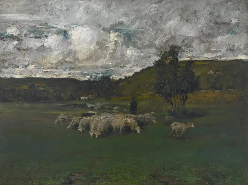 Vue près du bureau de vote - William Merritt Chase
