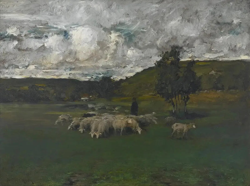 Vue près du bureau de vote - William Merritt Chase