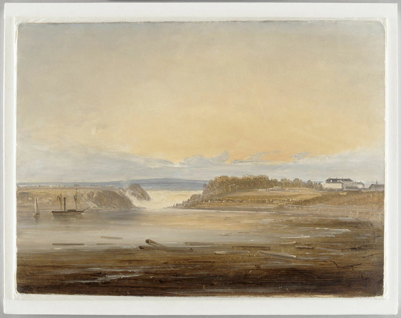 Vue de Sarps Fossen (esquisse) - Peder Balke