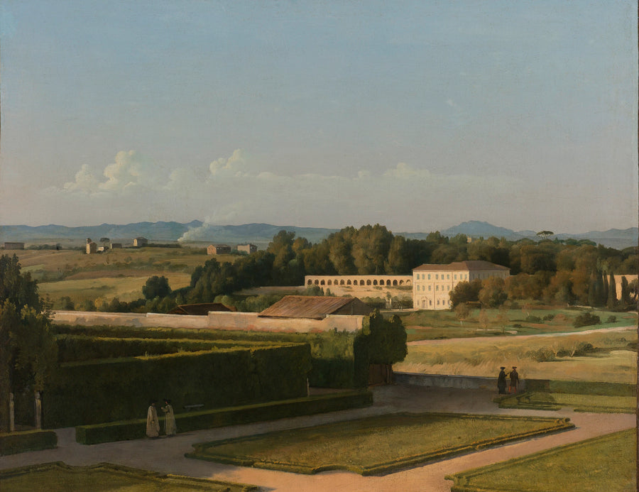 Vue sur les jardins de la Villa Médicis - Michel Martin Drolling