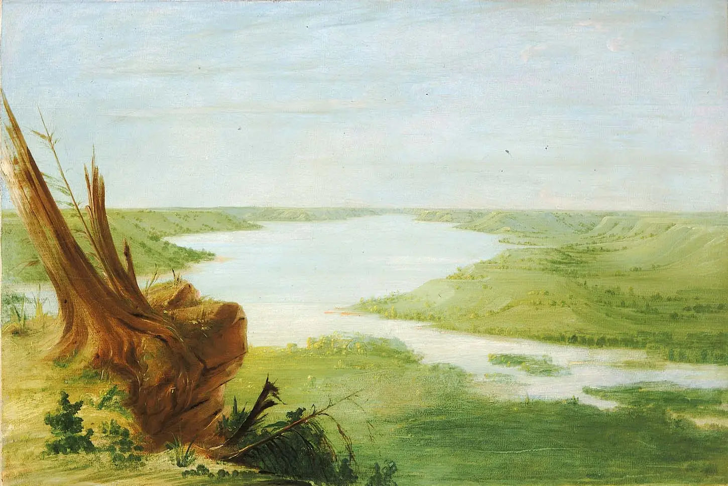 Vue sur le lac Sainte-Croix Haut-Mississippi - George Catlin - Alpha Reproduction