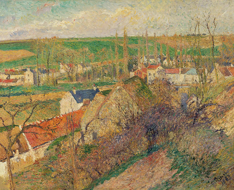 Vue sur le village d'Osny - Camille Pissarro