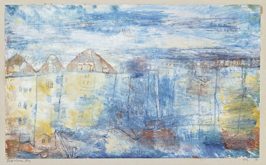 Vue sur une place - Paul Klee