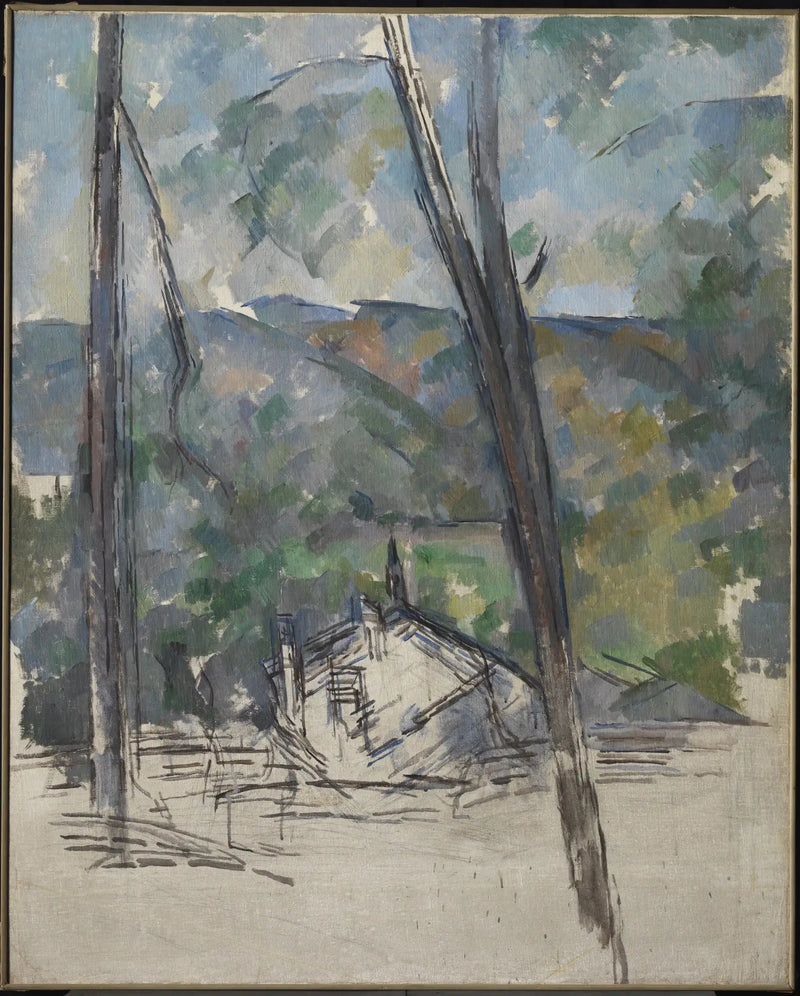 Vue vers la route du Tholonet près du Château Noir - Paul Cézanne