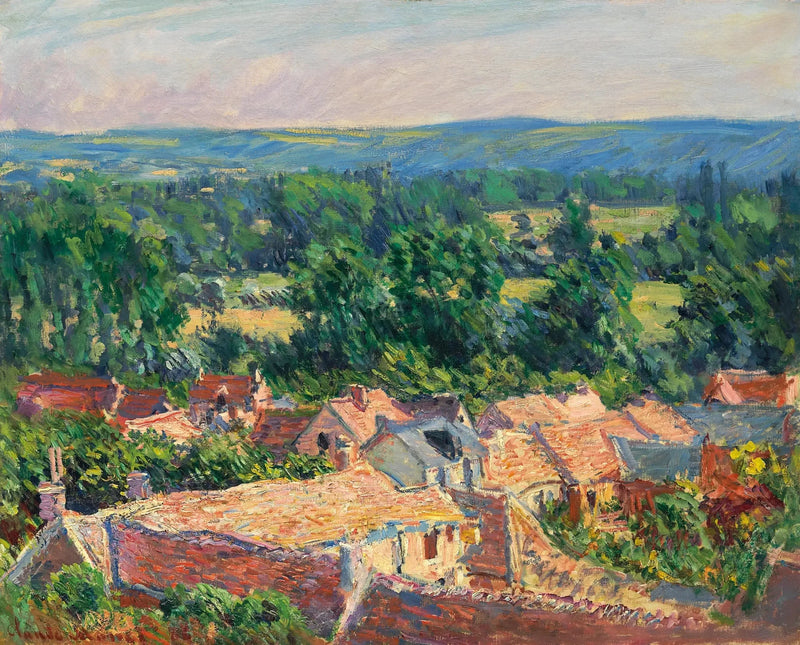 Vue du village de Giverny W1072 – Claude Monet