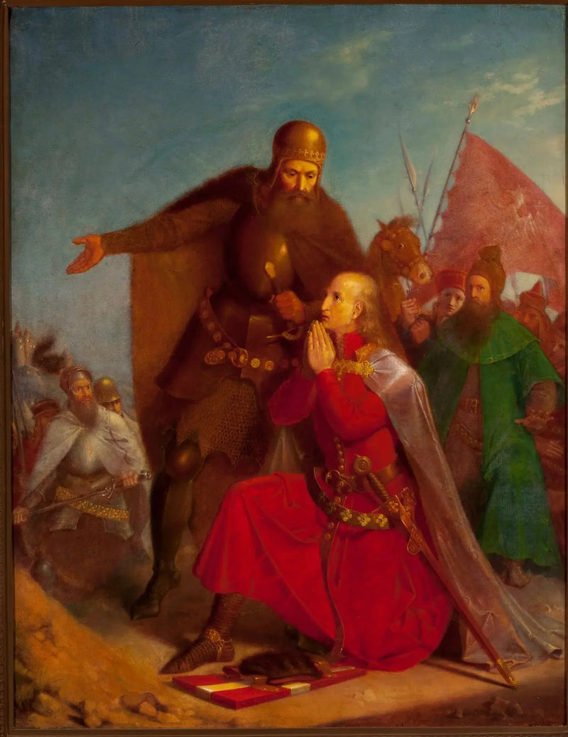 Władysław Jagiełło et Vytautas priant avant la bataille de Grunwald - Jan Matejko