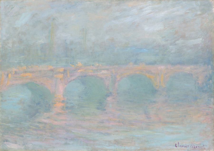 Waterloo Bridge au coucher du soleil – Claude Monet