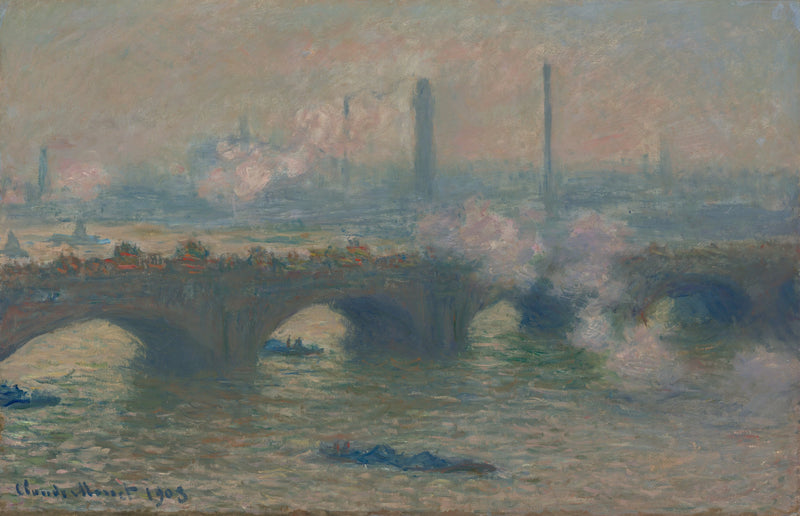 Waterloo Bridge, jour gris – Claude Monet