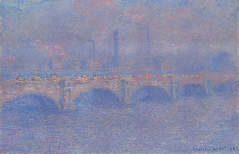 Waterloo Bridge, effet de soleil – Claude Monet
