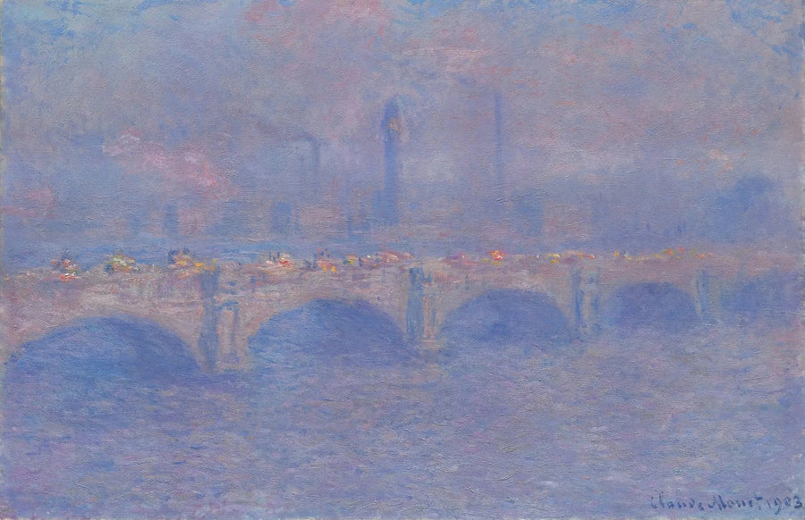 Waterloo Bridge, effet de soleil – Claude Monet