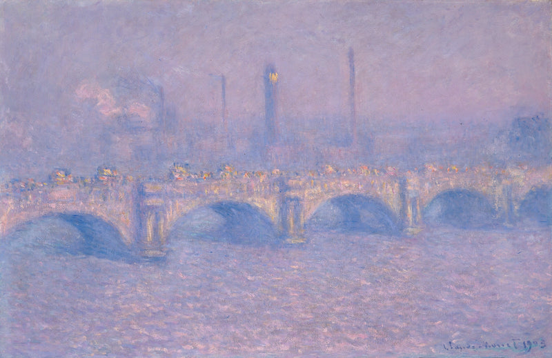 Waterloo Bridge, soleil voilé W1590 – Claude Monet