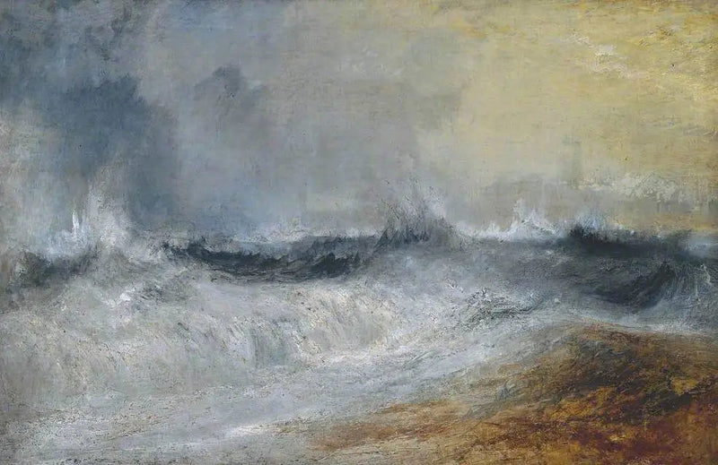Waves Breaking against the Wind - J. M. W. Turner