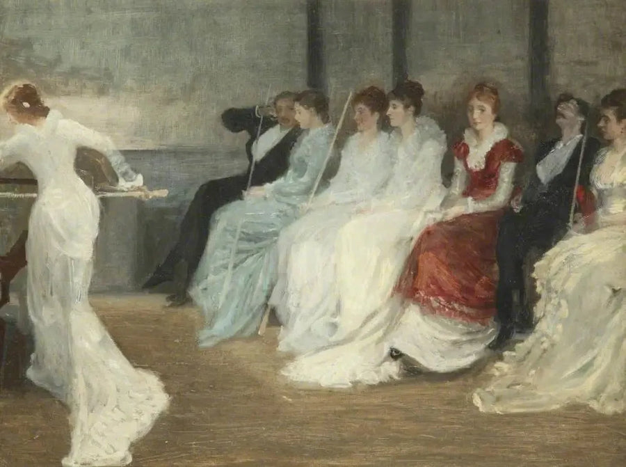 Whistler et la famille Leyland dans la salle de billard, Speke Hall - James Abbott McNeill Whistler