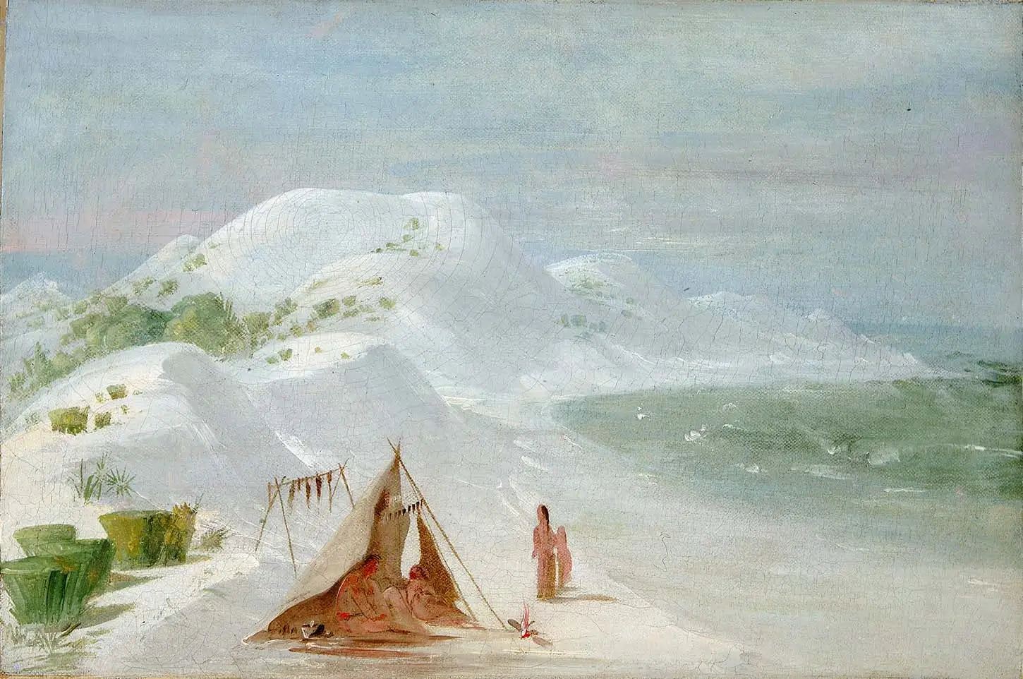 White Sand Bluffs sur l’île de Santa Rosa près de Pensacola - George Catlin - Alpha Reproduction