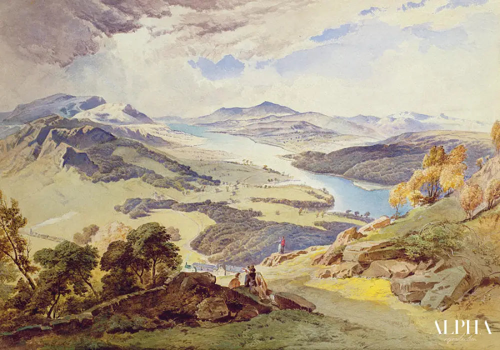 Windermere depuis le sommet d'Ormot - William Turner - Reproductions de tableaux et peintures haut de gamme