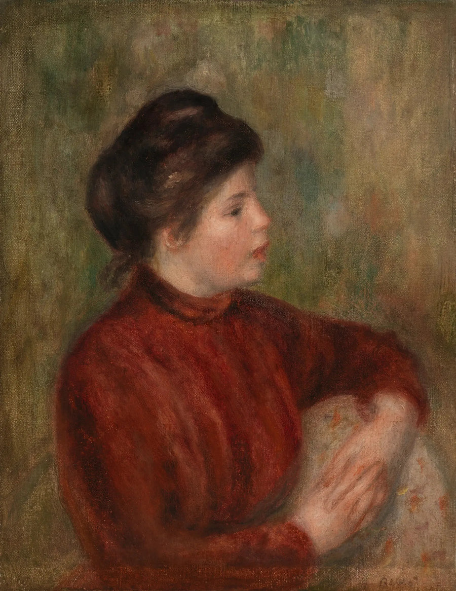 Woman Leaning on a Chair (Femme appuyée sur une chaise) - Pierre-Auguste Renoir