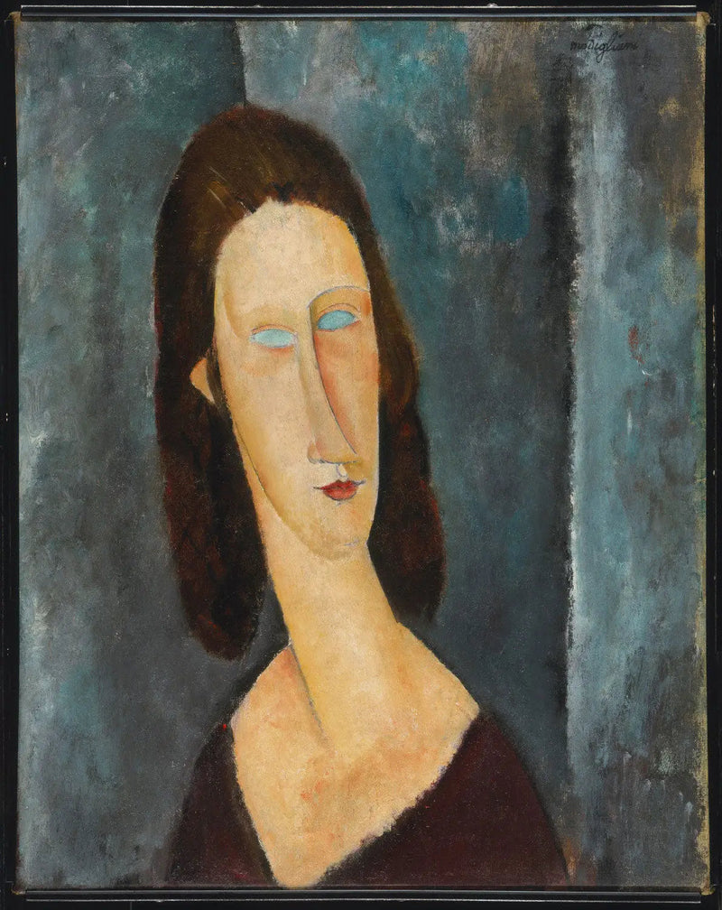 Yeux bleux (Portrait de Madame Jeanne Hébuterne) - Amedeo Modigliani