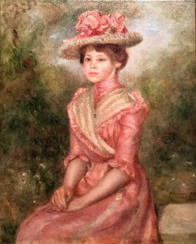 Yvonne en rose - Pierre-Auguste Renoir
