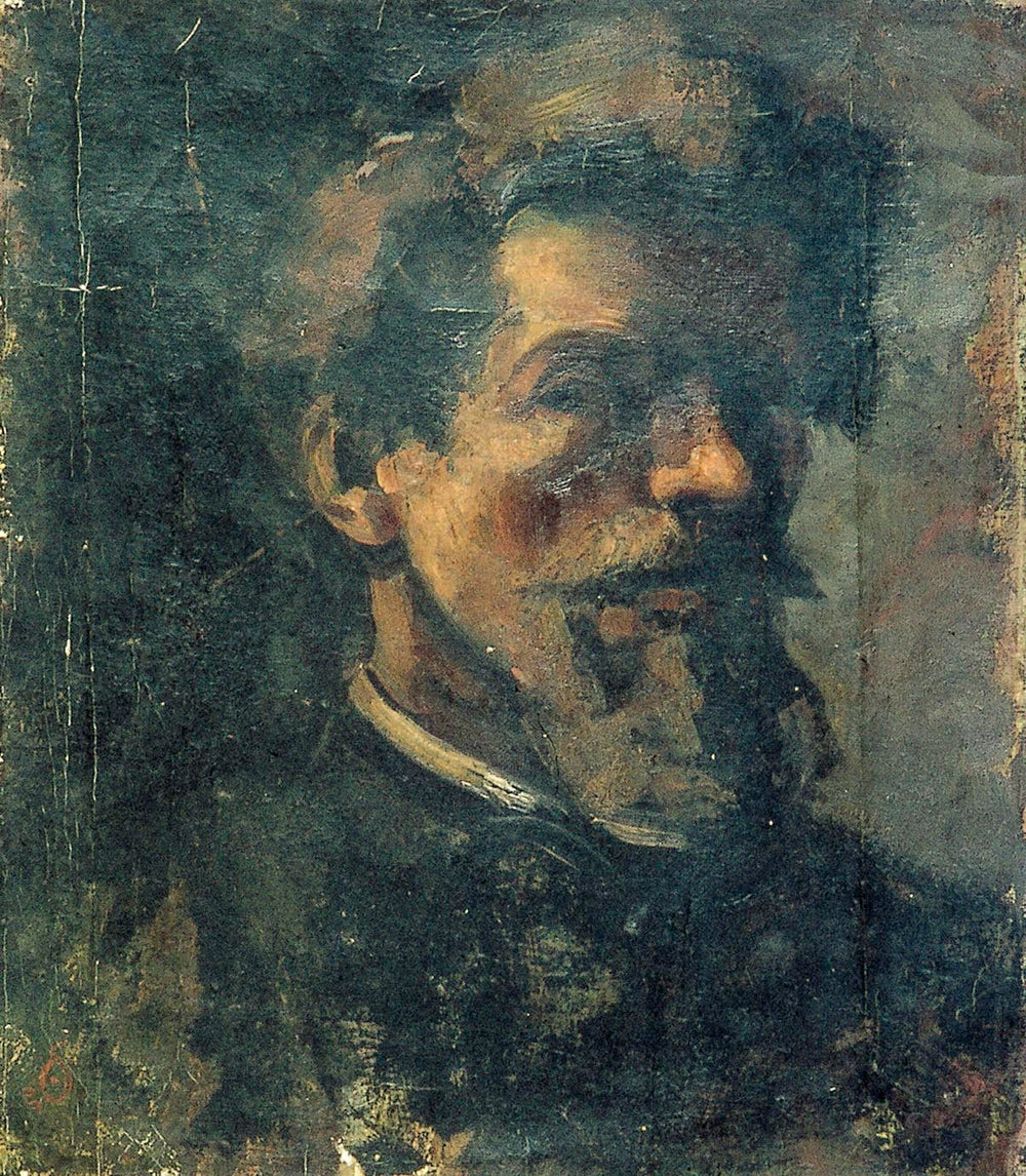 Zelfportret met baard - Theo van Doesburg image 1 reproduction de peinture à l’huile