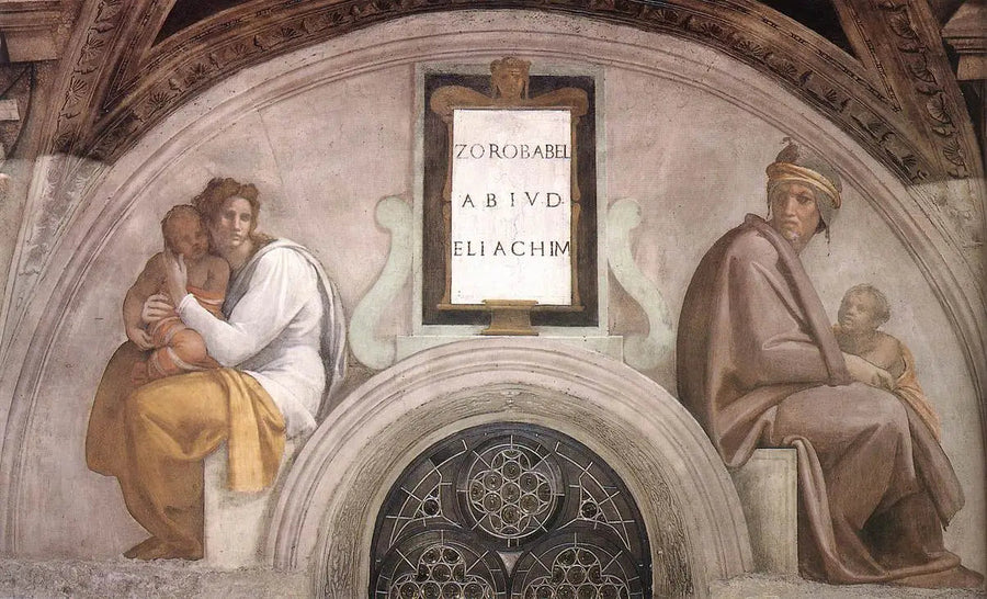 Zorobabel, Abioud et Éliakim - Michel-Ange