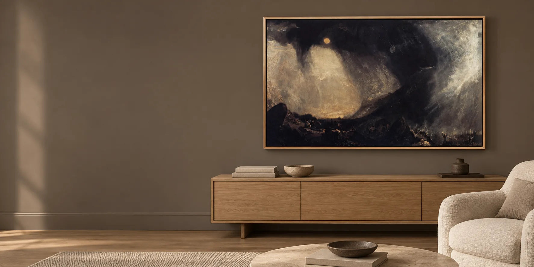 Paysages de tempête et ciels dramatiques